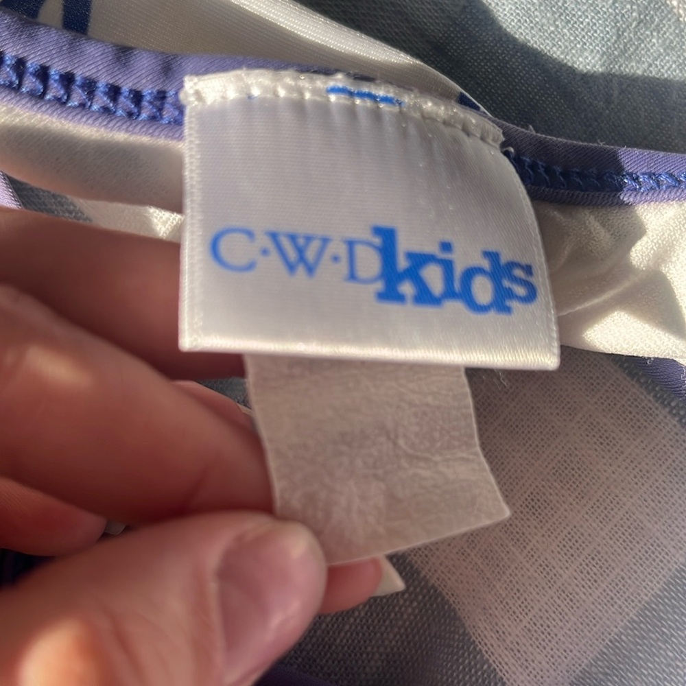 C.W.D. Kids Swim top set. bikini and sun shirt with zipper.